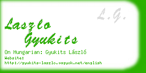 laszlo gyukits business card