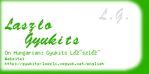laszlo gyukits business card
